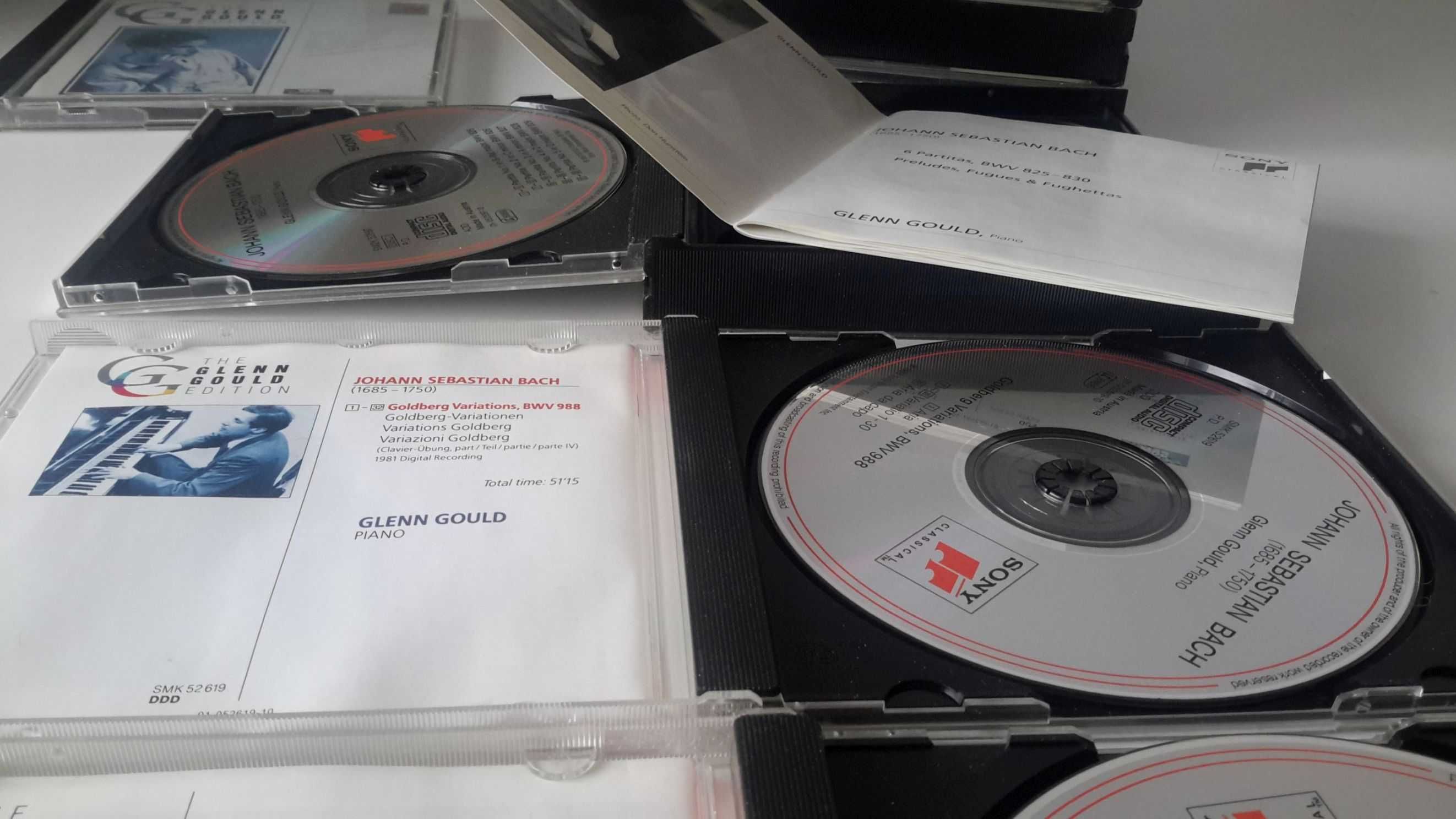 płyty CD z serii "The Glenn Gould Edition" [Sony]