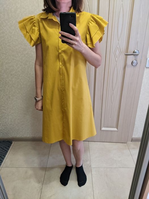 Жіноча сукня гірчичного кольору