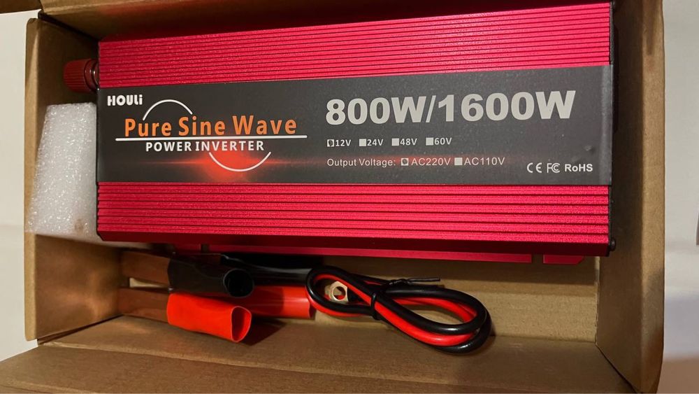 Інвертор 12В-220В. Чиста синусоїда. Новий