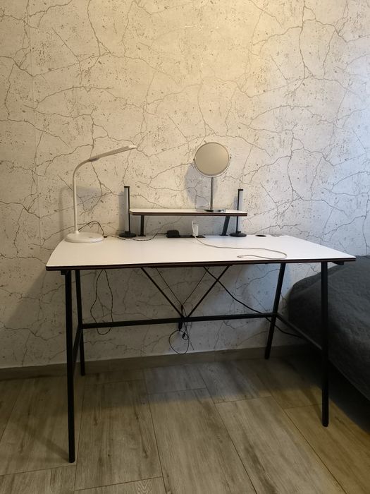 Biurko STIG - biały karbon, PATRZ OPIS