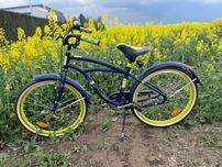 Rower Le Grand Bowman Jr Granatowy Limonkowy