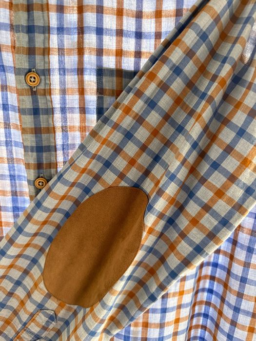 Męska letnia koszula w kratkę Massimo Dutti r. M