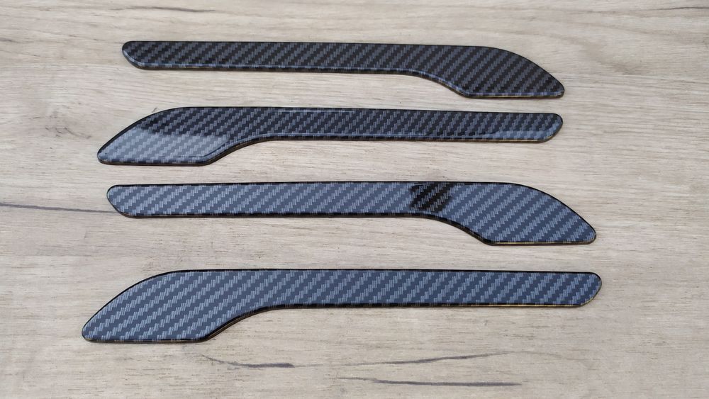 Накладки на ручки дверей мат, глянець  карбон  Тесла модель 3 модель Y