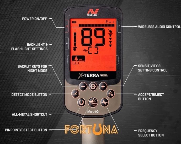 Металошукач Minelab X-Terra Elite. Мультичкстота! Металлоискатель