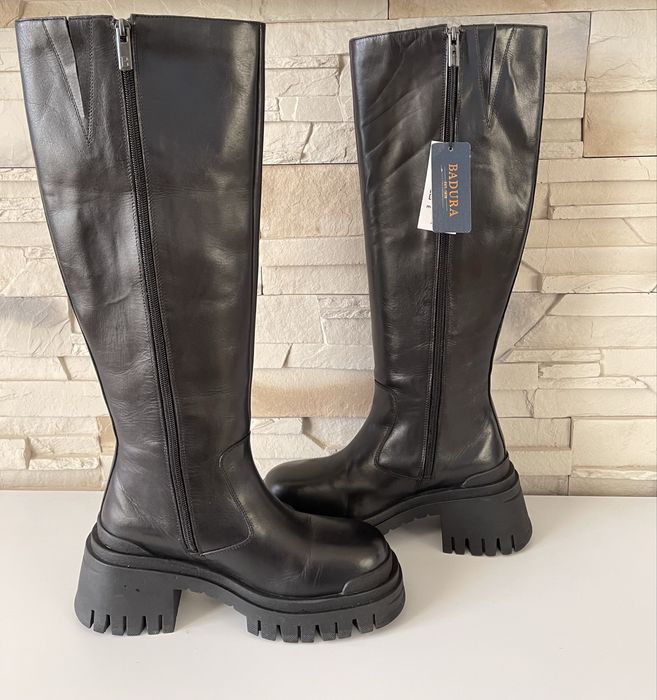 Kozaki skórzane BADURA NOWE rozmiar 38