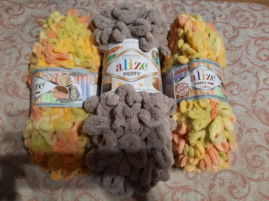 Пряжа Alize Puffy 268 i Alize Puffy Fine color 6313