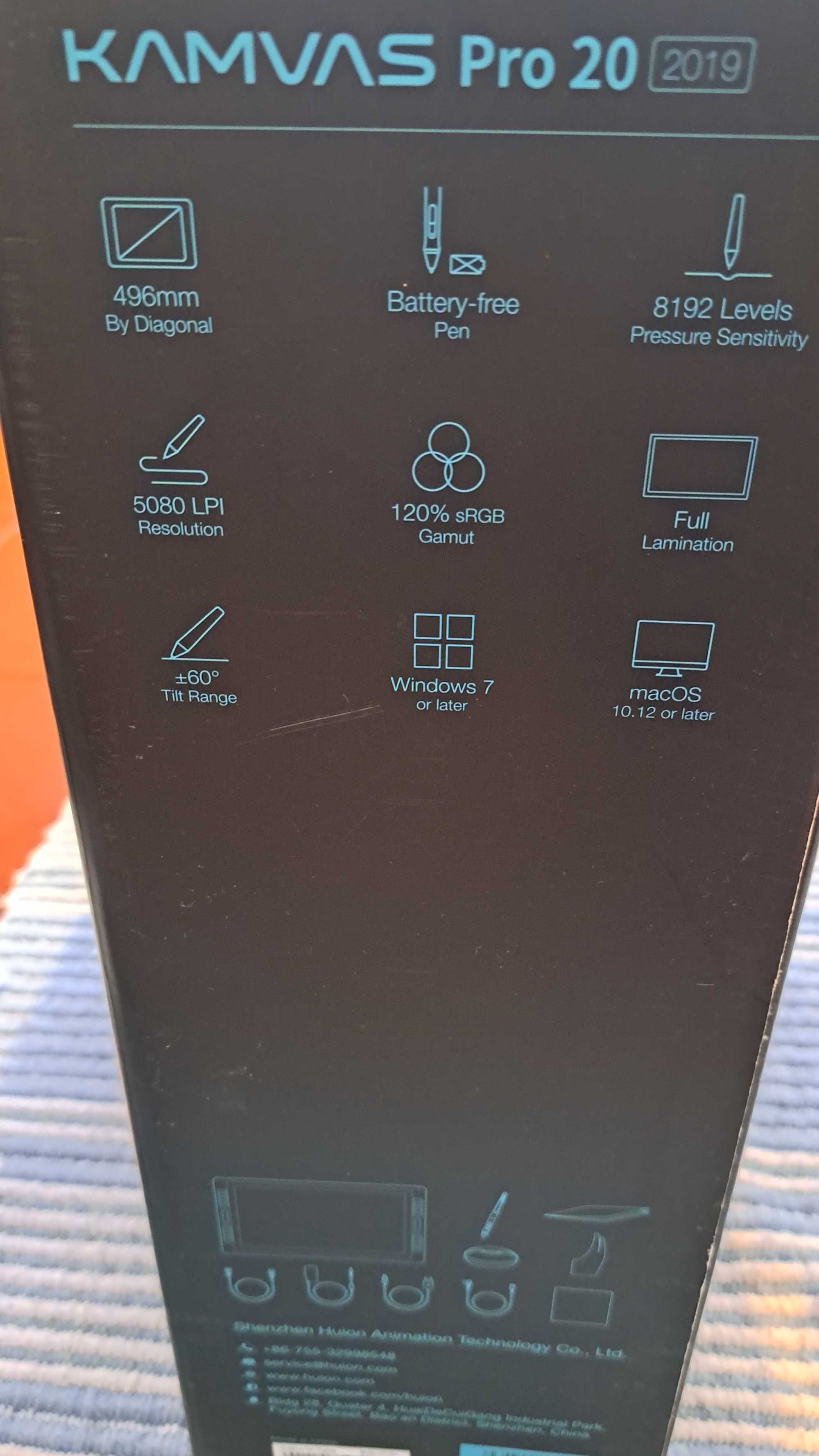 Mesa Digitalizadora HUION kamvas Pro 20 2019