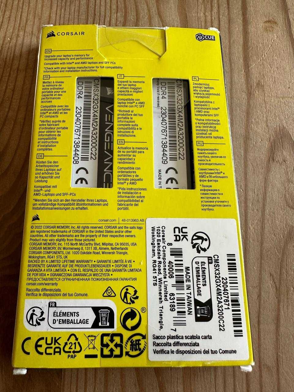 Pamięć Corsair Vengeance SODIMM DDR4 - 2x16GB - Nowe!