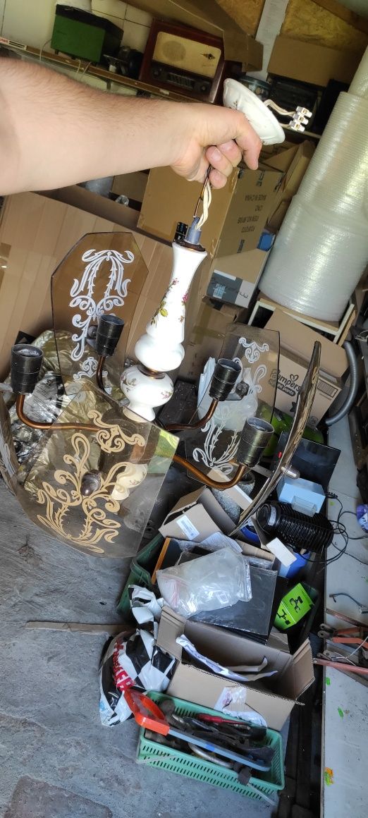 Stara zabytkowa kolekcjonerska lampa żyrandol prl antyk