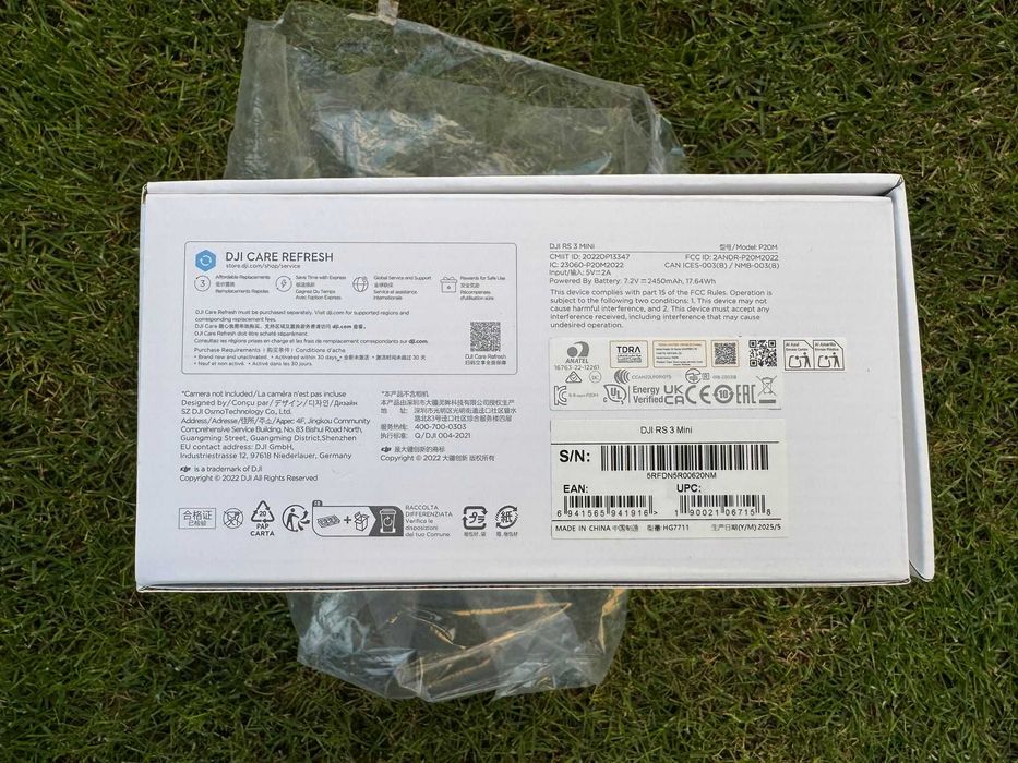 Nowy, zaplombowany gimbal DJI RS3 Mini - Gwarancja