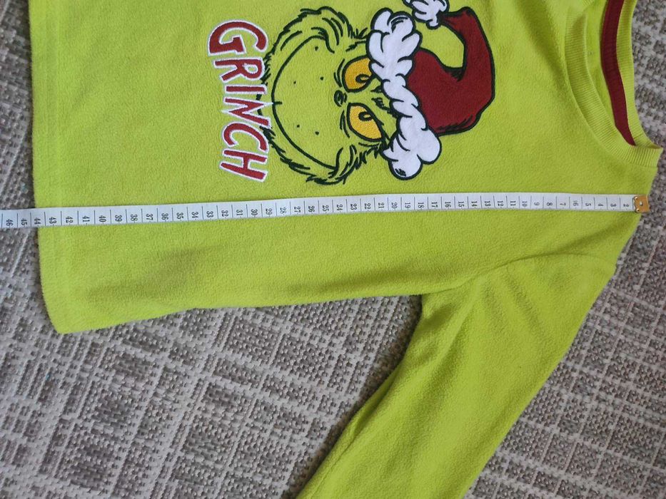 Флісова новорічна піжама Грінч 110-116см