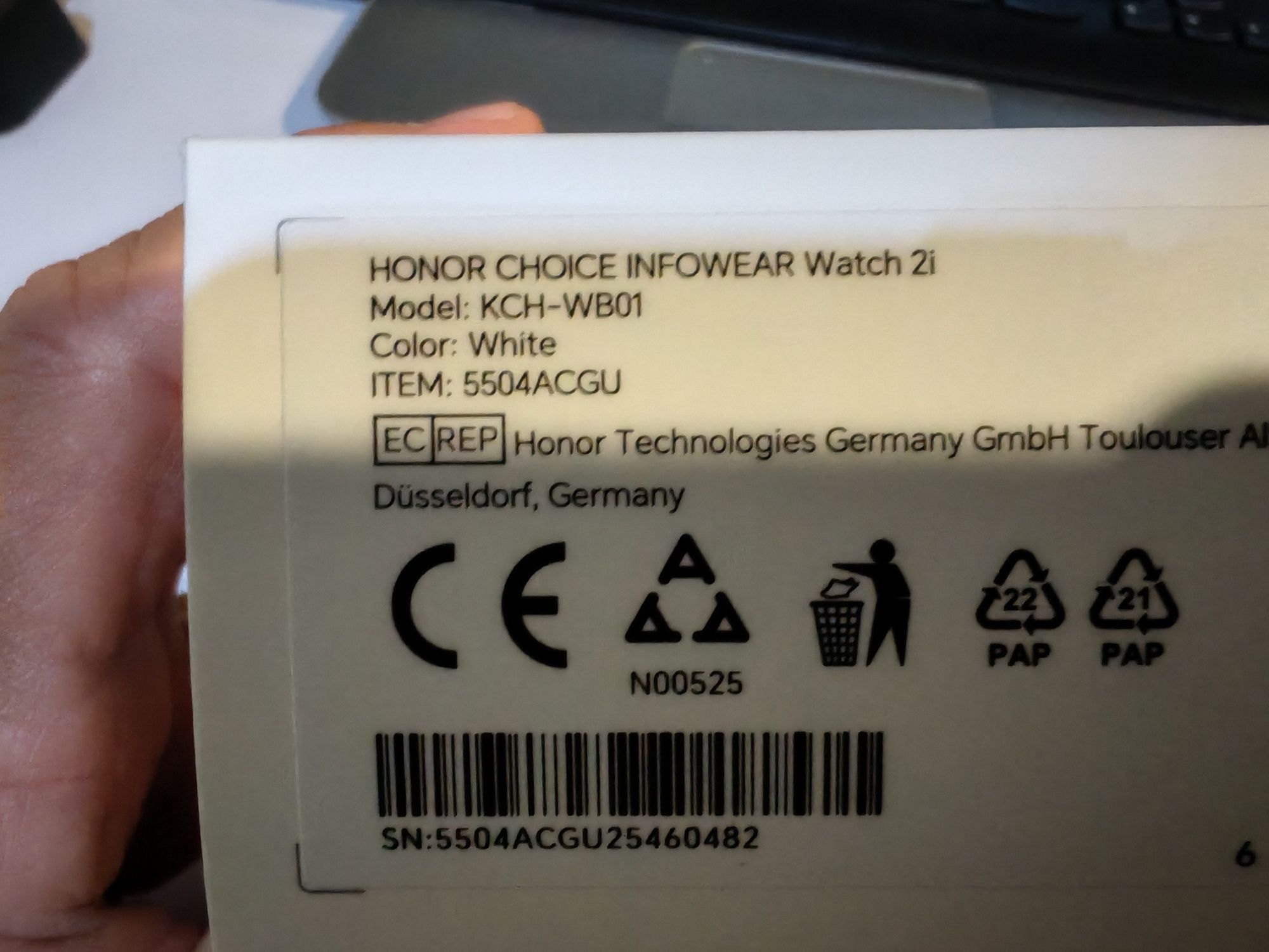 Honor 200 5G 8gb+8gb 256gb com smartwatch honor 2i
