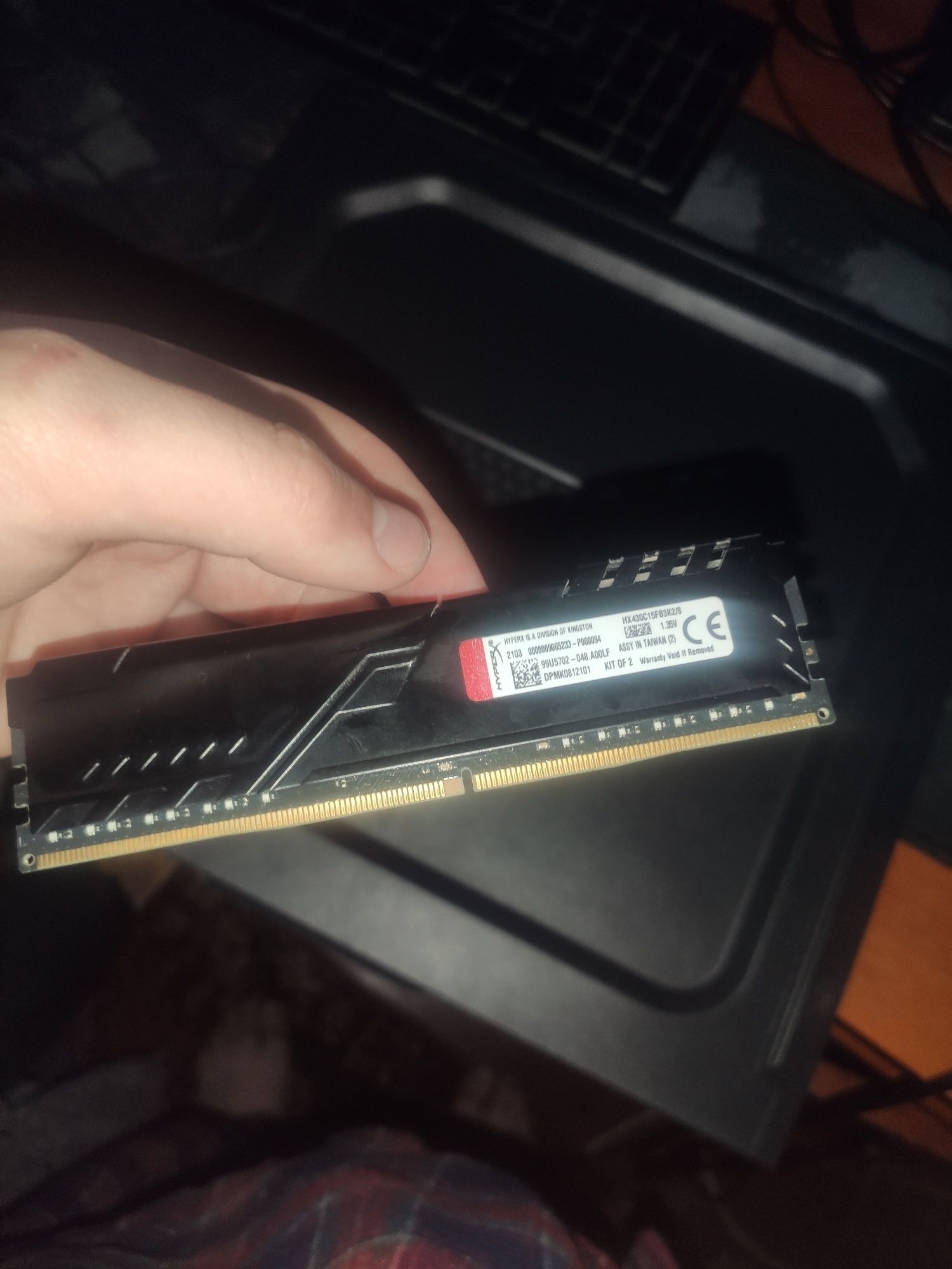 DDR4 8GB (2X4GB) 3000 MHZ HyperX fury black kingston fury