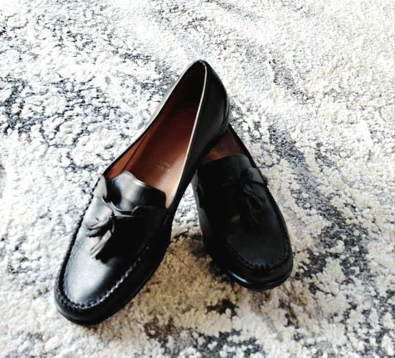 Clarks extra lekkie Mokasynki Loafersy skóra naturalba r. 38 _ 24,5 cm