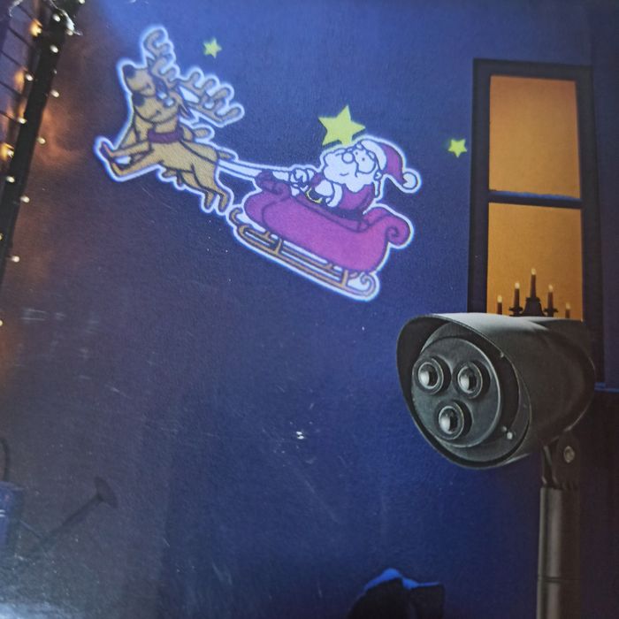 Projektor świąteczny na ścianę