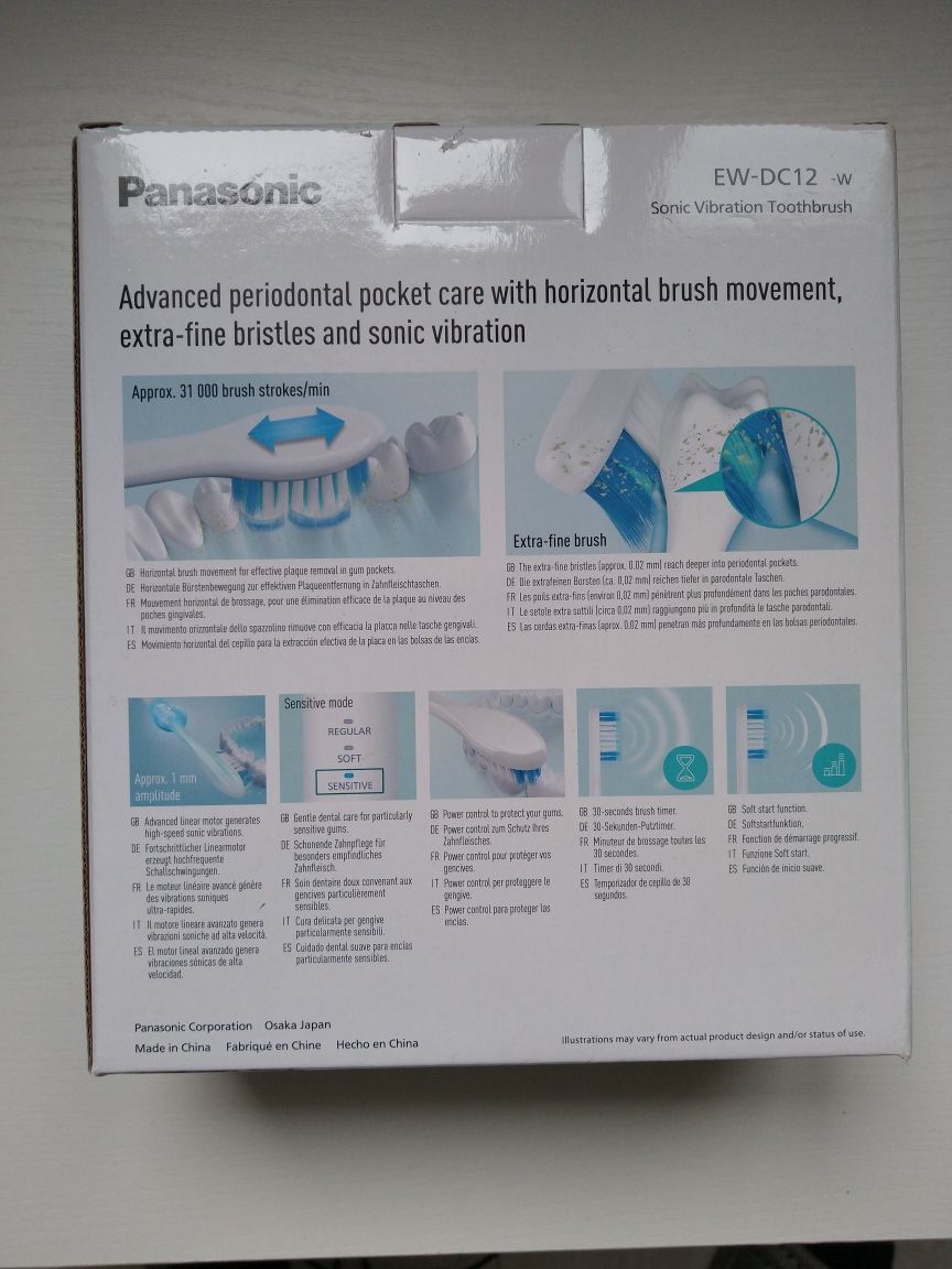 Panasonic DentaCare szczoteczka soniczna EW-DC 12