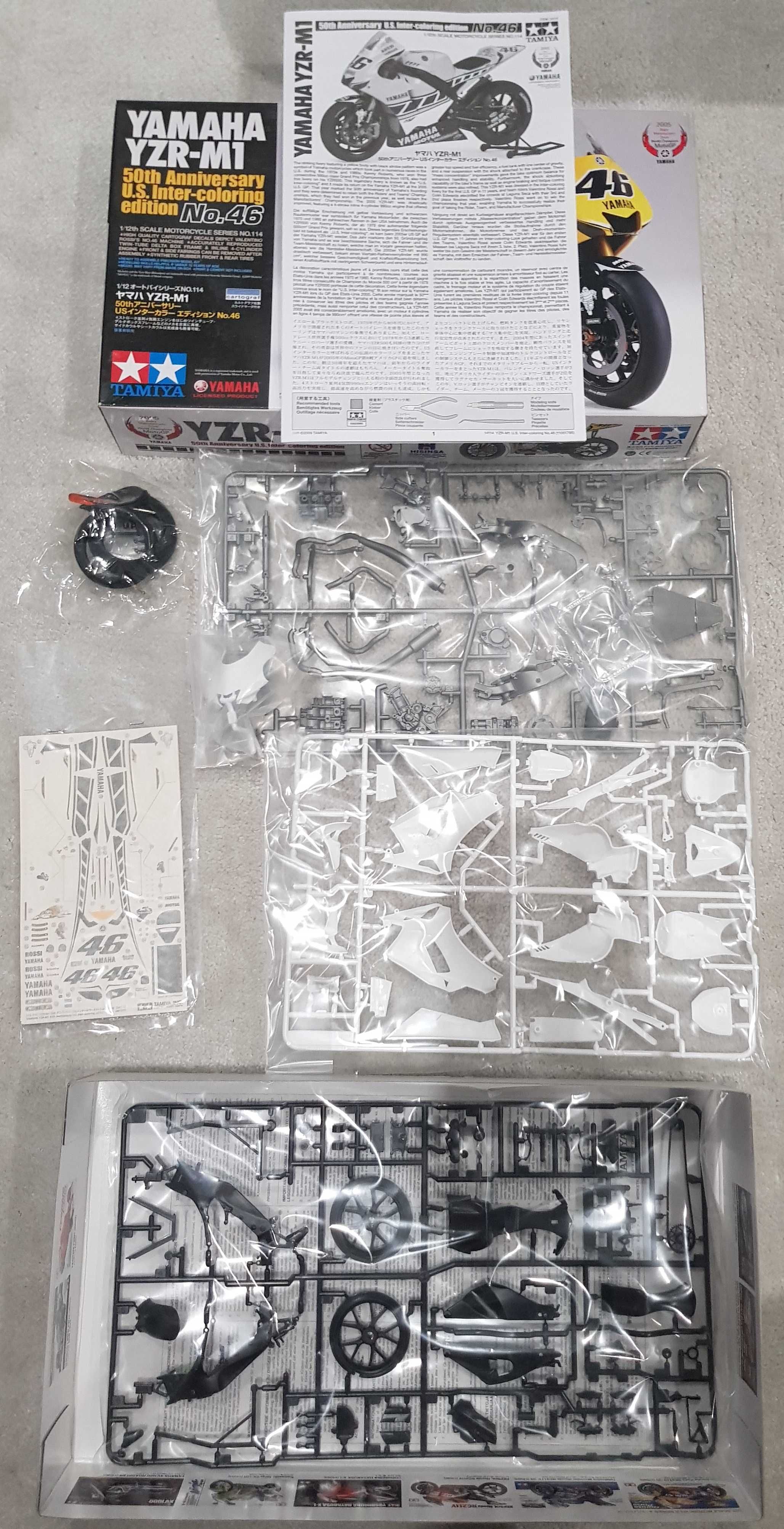 TAMIYA 14114 - YAMAHA YZR-M1 50th Anniversary U.S. No.46 - 1/12 NO.114