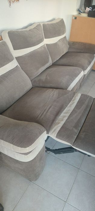 Sofá relax, elétrico, 3 lugares.
