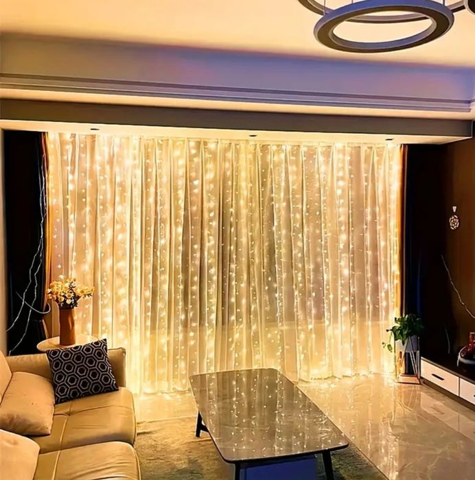 Гірлянда-Завіса Штора USB з Пультом 3Х1, 3Х2,3Х3, 3Х6