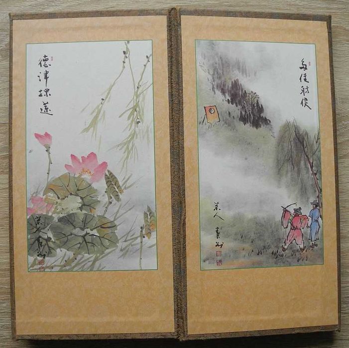 Harmonijkowy parawan - album z chińskimi malowidłami