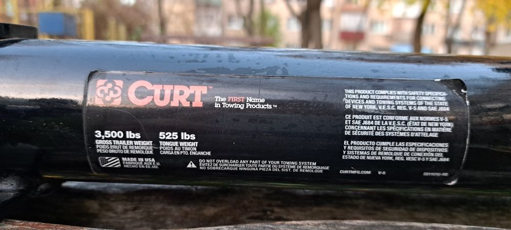 Фаркоп  CURT ( CША) 3500 lbs для Jeep Renegade- повний комплект
