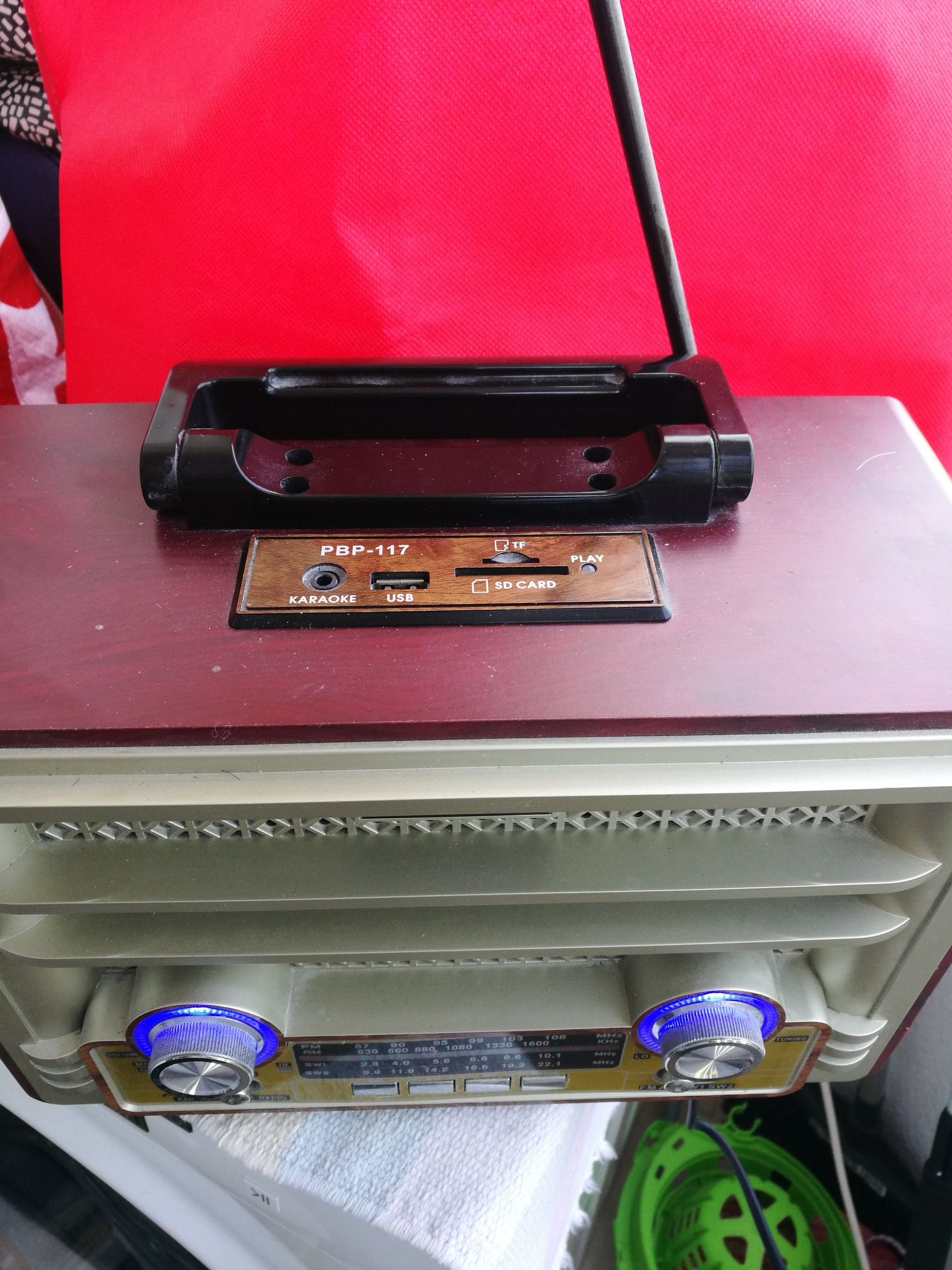 Radio com wireless Bluetooth estilo antigo