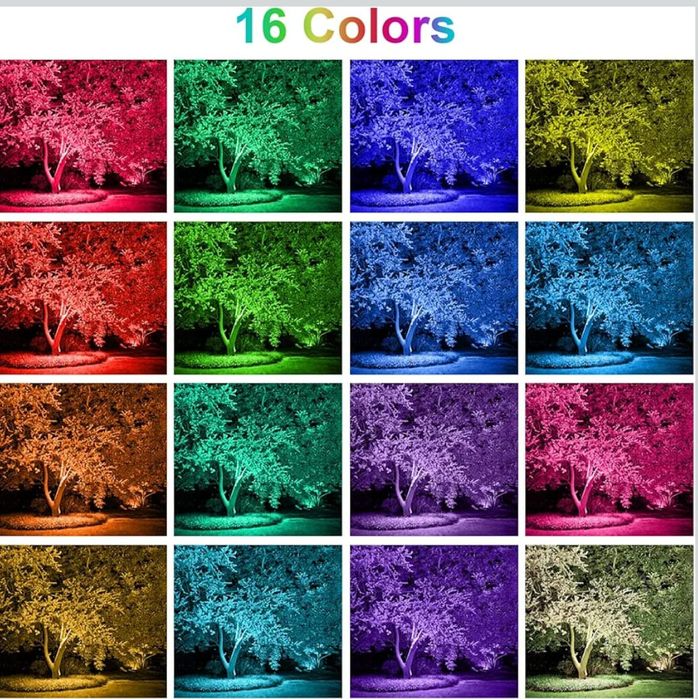 Zewnętrzny reflektor LED RGB 100 W z pilotem zdalnego sterowania