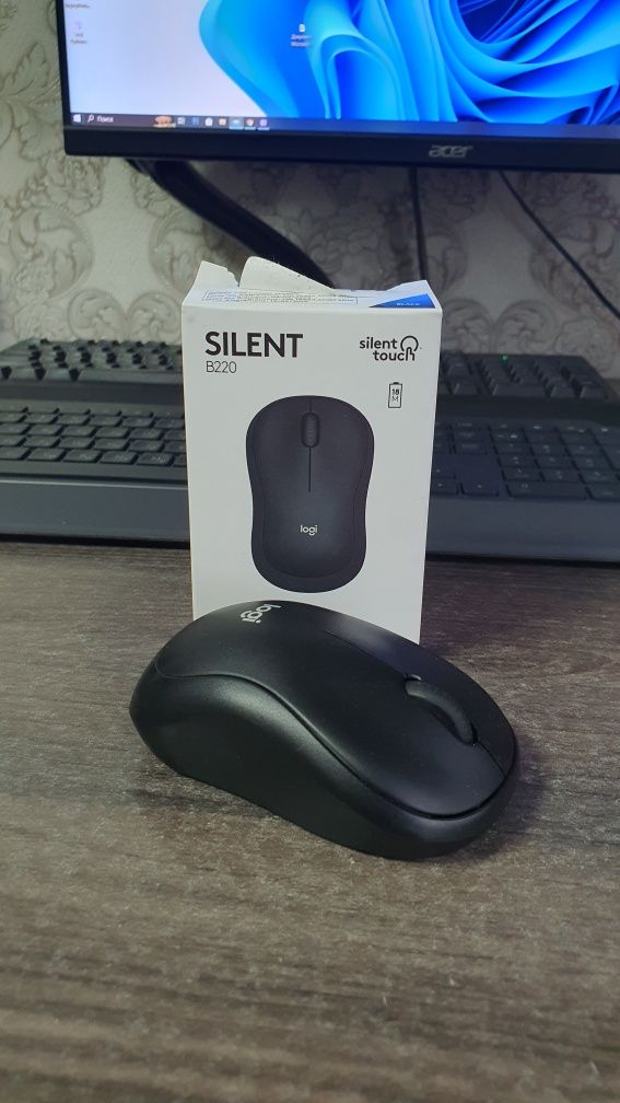 Миша Logitech B220 Silent Charcoal