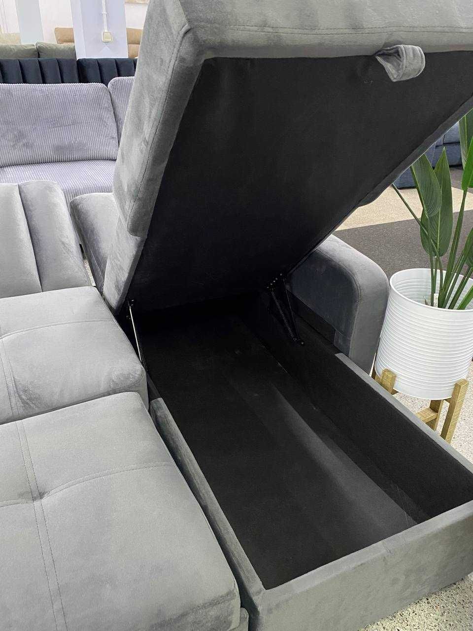 Sofá cama com arrumação e chaise longue envió gratis