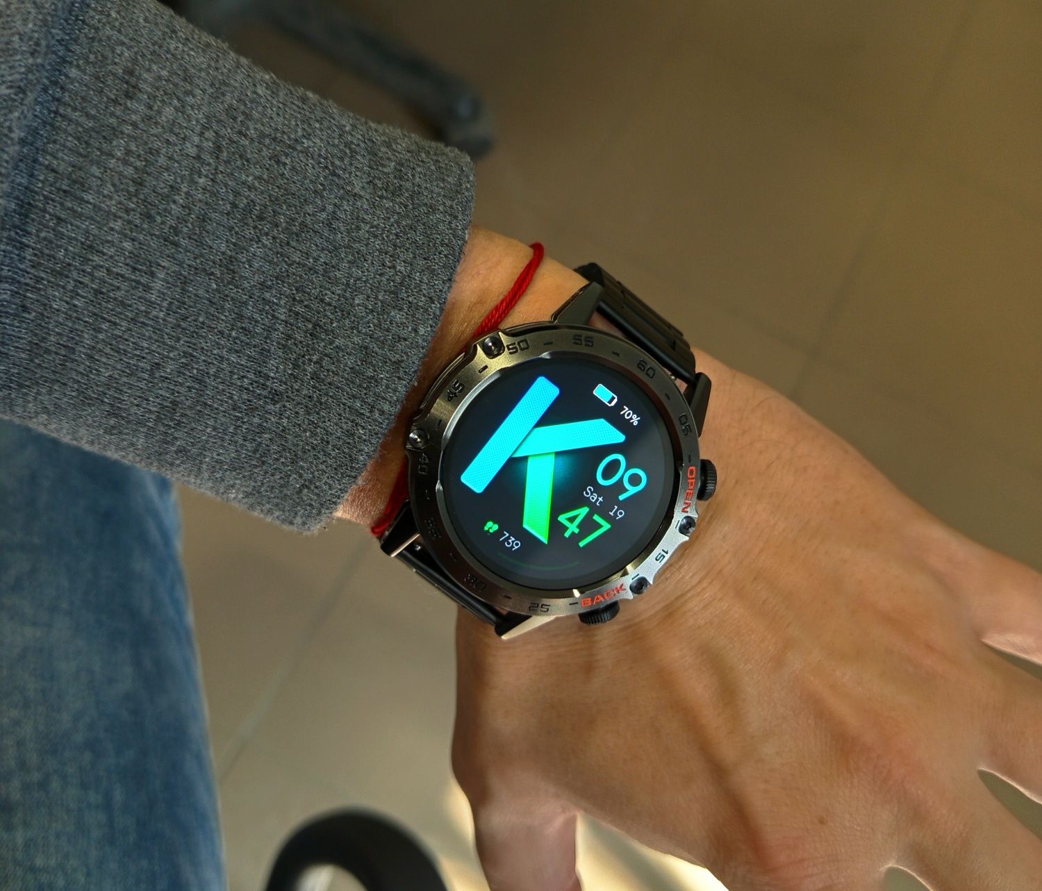 Смарт часы Smart watch стальной противоударный корпус
