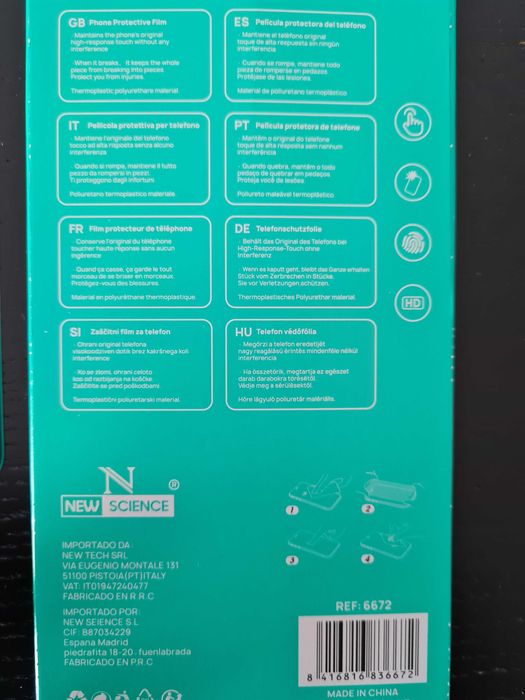 Película de vidro para ecrã iPhone X