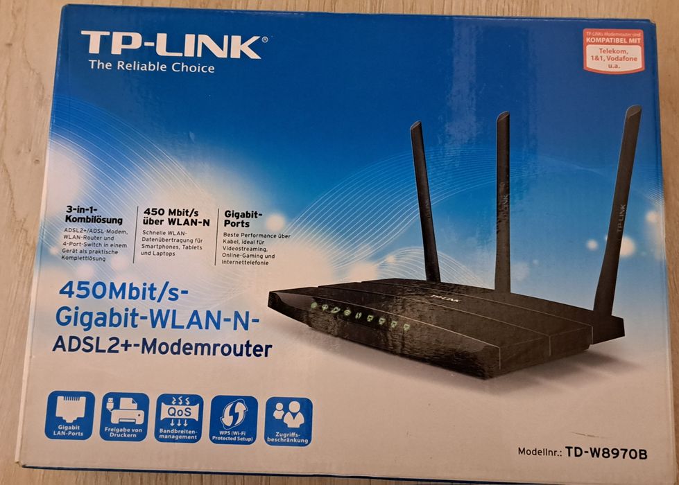 NOWY Bezprzewodowy router modem ADSL2+ Tp-Link