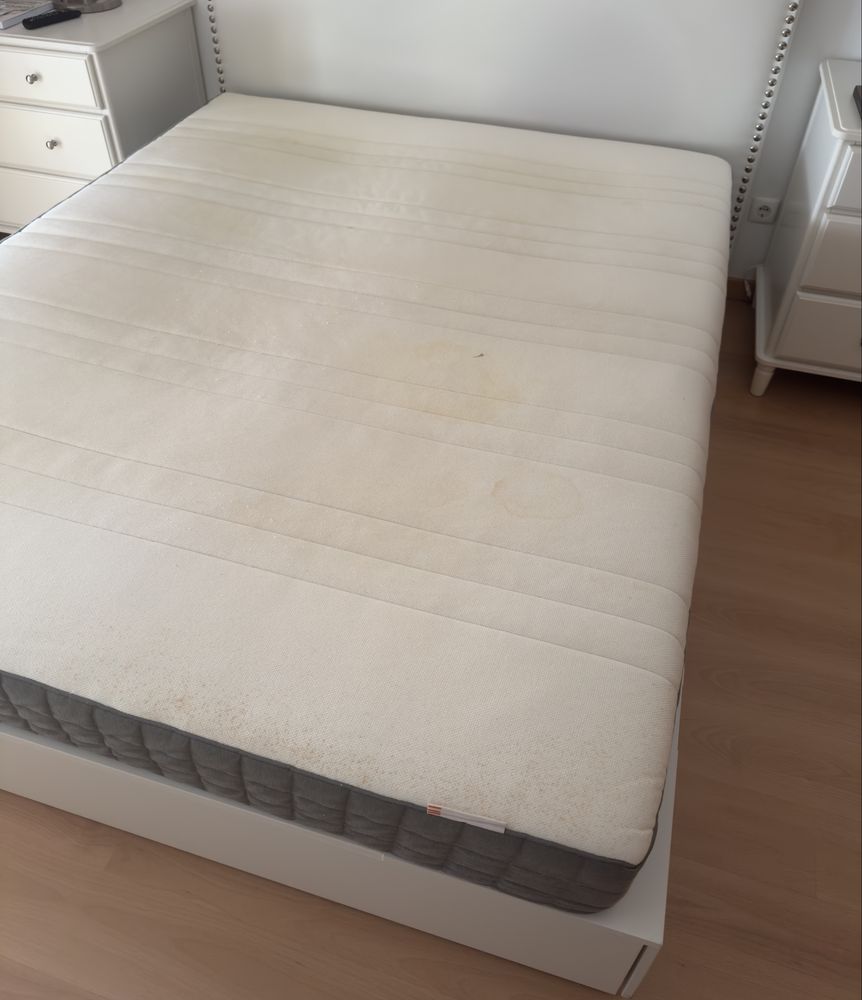 Cama IKEA NORDLI + colchao + cabeceira