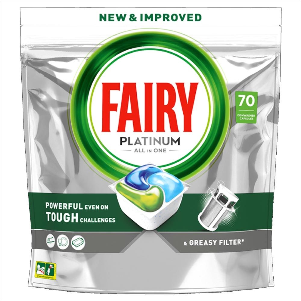 Fairy All in1 Platinum Таблетки для посудомоечной машины 70 шт