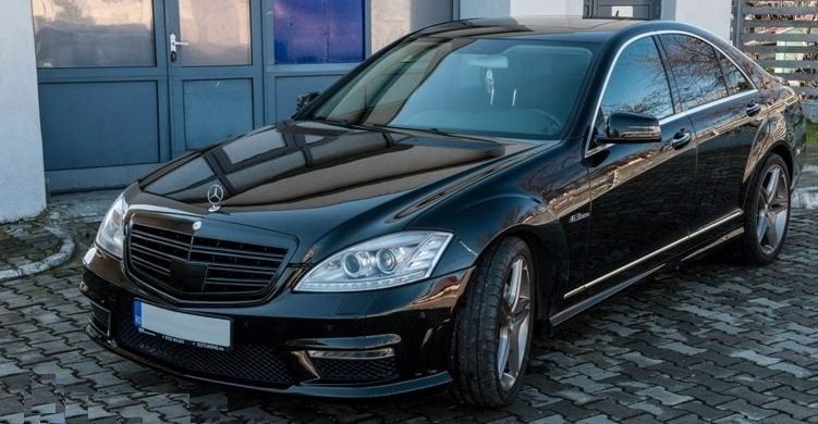 Grill Atrapa chłodnicy MERCEDES S W221 Distronic LIFT wzór AMG czarny