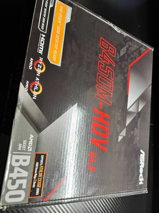 Материнская плата ASRock B450-HDV R4.0 для AM4 | Новая! Гарантия!
