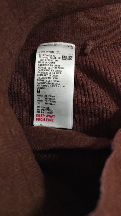 Теплі жіночі штани Uniqlo, розмір М, S