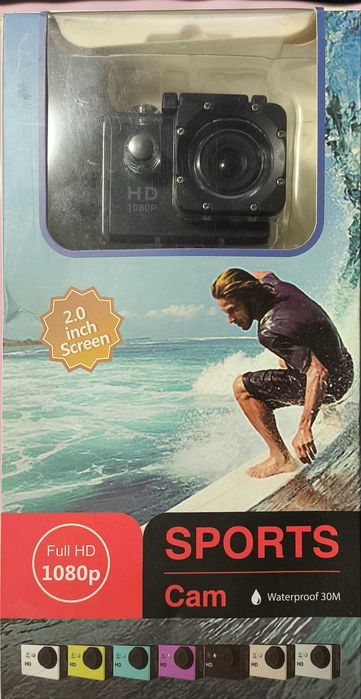 Камера  екшн камера на голову на шлем с аквабоксом