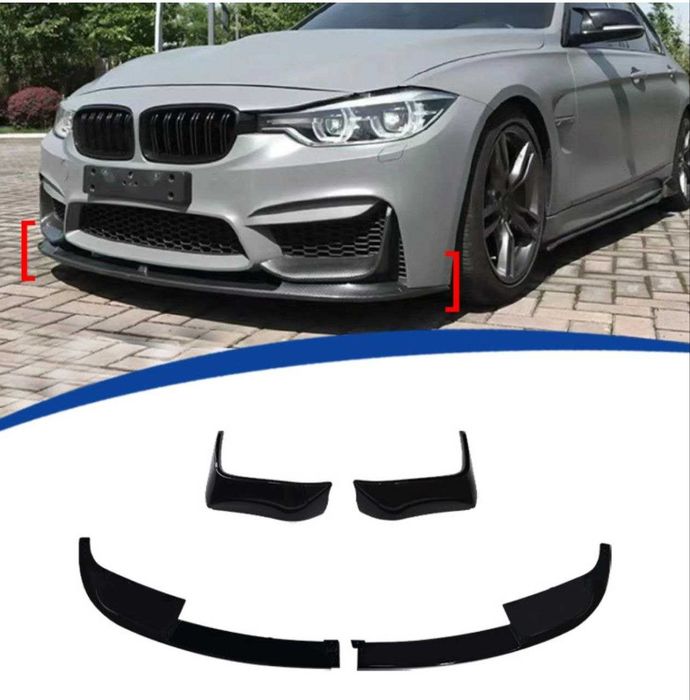 Сплиттер губа ЦЕЛЬНАЯ  BMW F30 M3  Ф30 диффузор спойлер сплітер