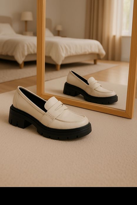 Mokasyny Loafersy Marco Tozzi na platformie 40