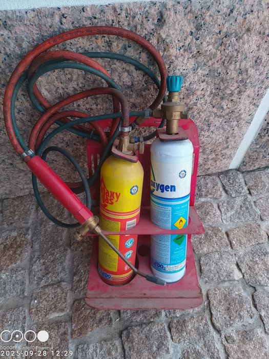 Maçarico soldar a gas e oxigenio