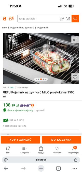 Gefu TANIO pojemnik na zywnosc 1, 5 l