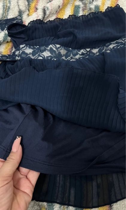 Top plissado com cinto em renda lindo Intimissimi