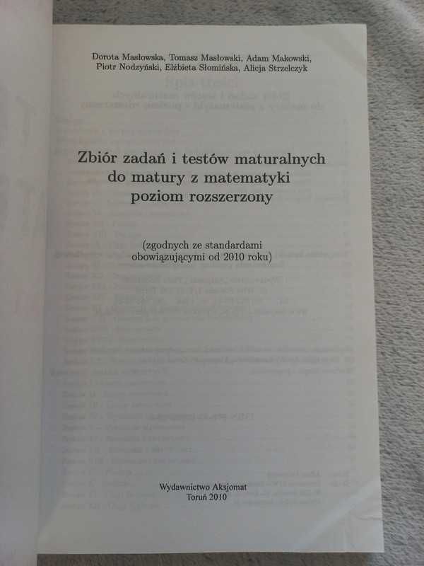 Testy maturalne 2010 - matematyka - poziom rozszerzony