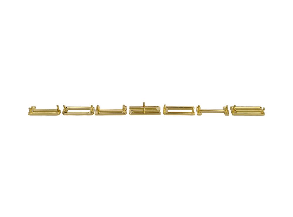 Emblema Porsche dourado