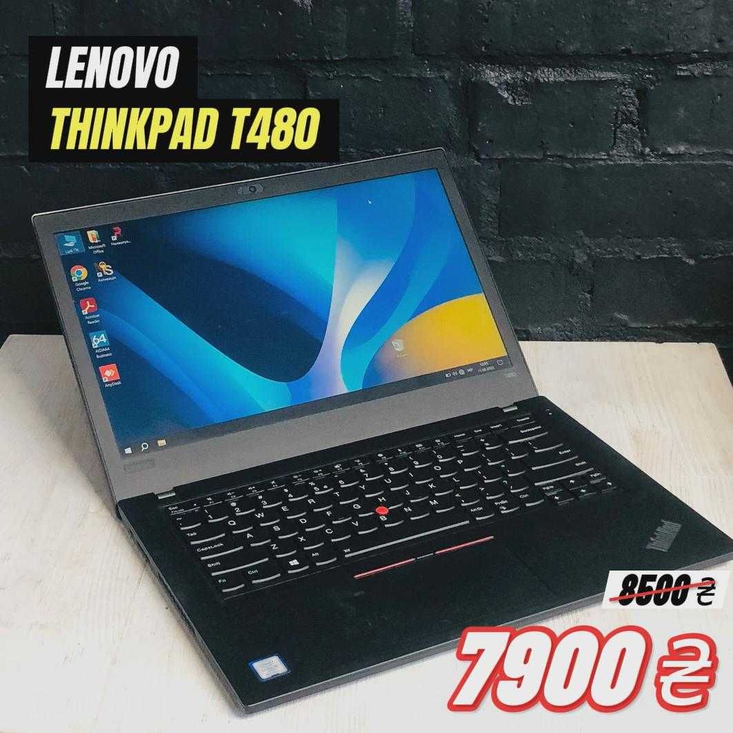 Ноутбук Lenovo ThinkPad T480 i5-8350U 8/128 SSD IPS FHD Б/В | 43 шт