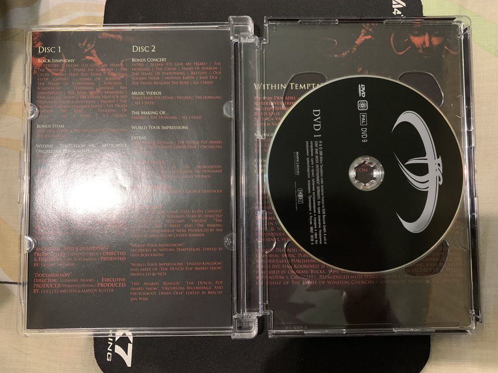 Диски фирма Within Temptation dvd
