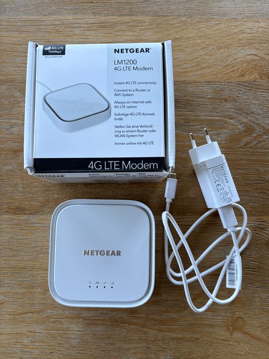 NETGEAR® LM1200 4G LTE Modem, komplet.