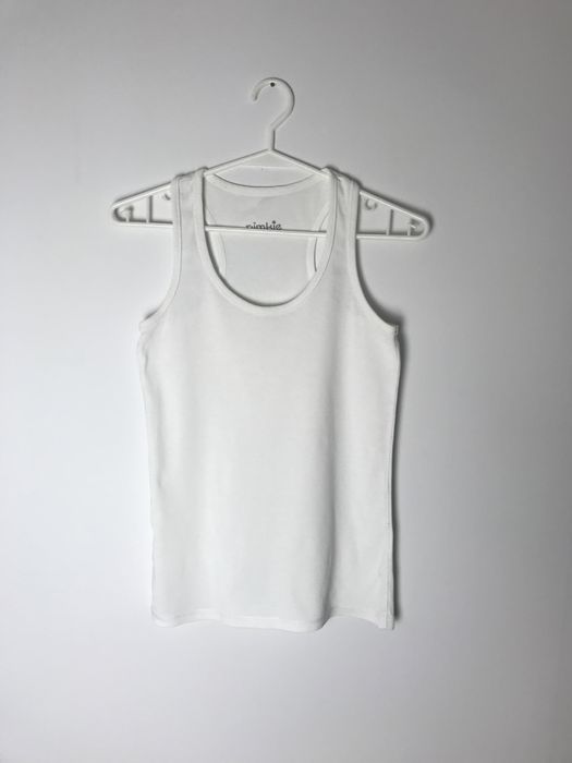 Biała bawełniana bokserka, koszulka Pimkie