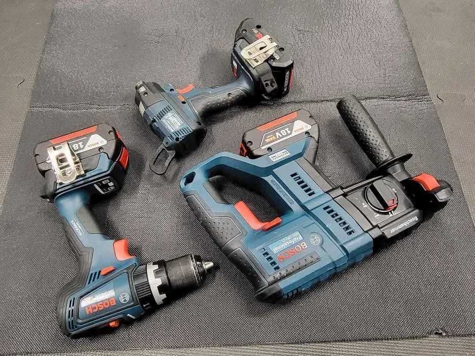 Bosch Zakrętarka Wkrętarka Młotowiertarka Bosch Zestaw Jak Nowy!!